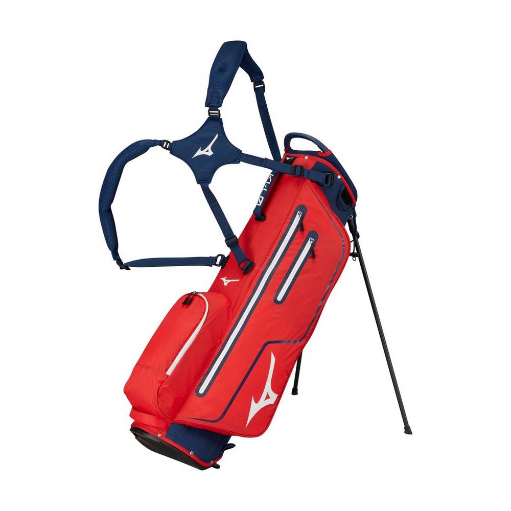 Bolsa Golf Mizuno K1-L0 Stand Hombre Rojas/Azul Marino España OPLQ-65082